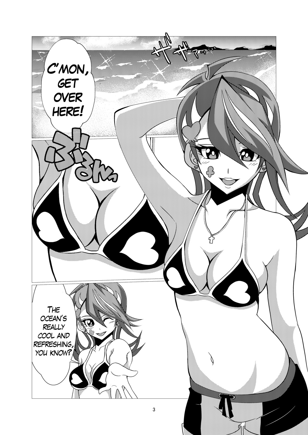 Hentai Manga Comic-Playing With Blue Girl-chan At The Beach-v22m-Read-2